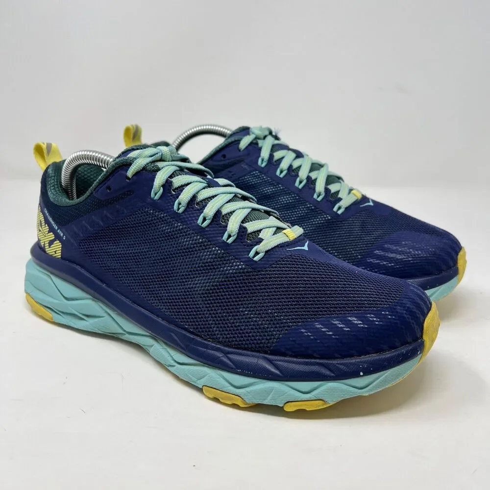 Hoka One One Challenger ATR 5 Shoes Womens 9.5 D Blue Sneakers Trail Running